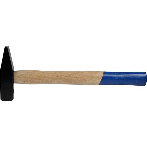 SW-Stahl 50104L Schlosserhammer 400g I Hammer mit Holzgriff aus Esche I Hammer Werkzeug mit vergossenem Ringkeil I Hammer Holzstiel doppelt geschweift I 400g Hammer Werkzeug für Zuhause