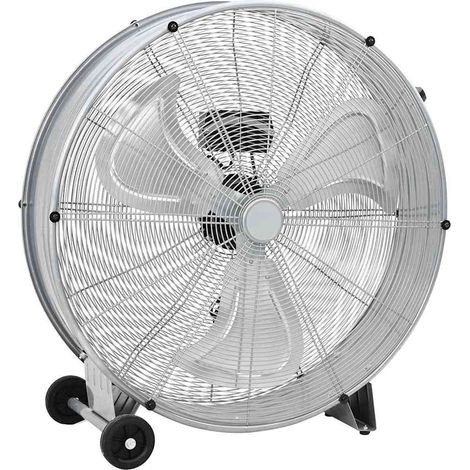 Trommelventilator Mit Rad Silber 79 x 37 x 82 cm Aluminium
