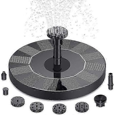 Pompe solaire pour fontaine, 6 buses, jet d'eau automatique 30 - 50 cm (1/5)