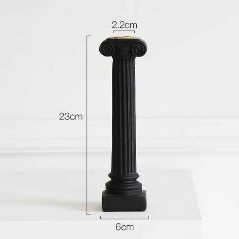 Support À Bougie - Colonne Romaine En Résine - Décoration Intérieure Et Extérieure - 1 Pièce (1/2)