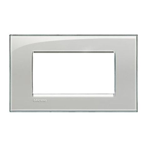 Lna4804Kg Plaque Quadra 4 Modules Gris Glace Livinglight