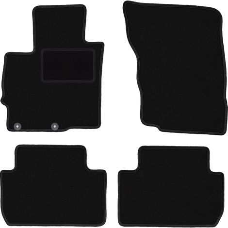 Tappetini in velluto nero per: Mitsubishi Eclipse Cross SUV (2017-) (1/5)