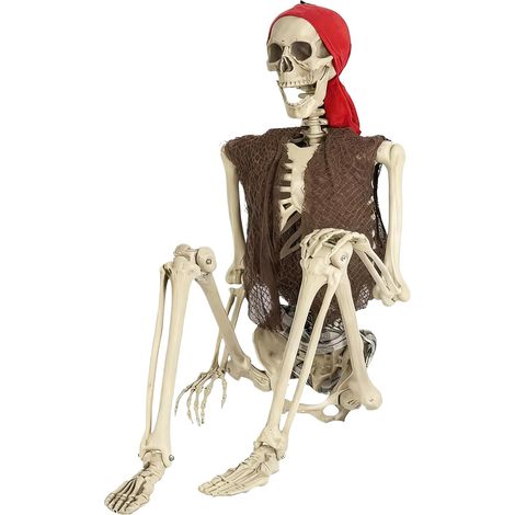 Für Halloween Piraten Skelett Mit Beweglichen Gelenken Und