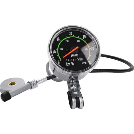 Compteur de vitesse, odomètre et compteur kilométrique mécanique pour vélo, chronomètre de vélo.