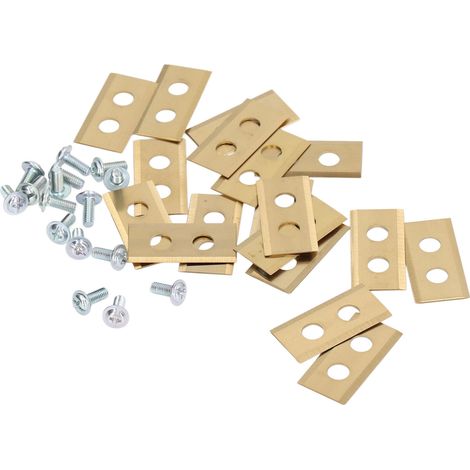 Lot 30 lames de rechange en acier inoxydable titane pour tondeuse robot Worx Landroid (1/5)
