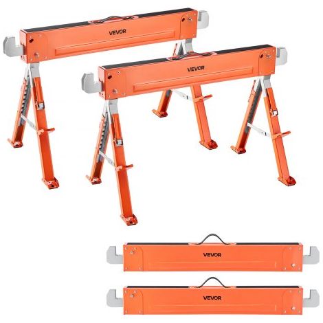Chevalet de Sciage - Lot de 2 - Tréteau de Sciage Pliable (1/5)