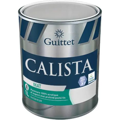 Peinture GUITTET Calista - Mat blanc - 3L - 28455