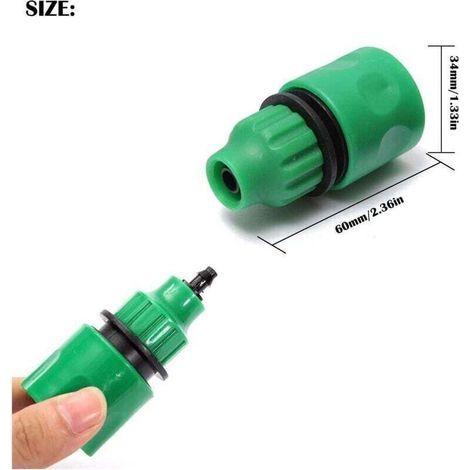 10 Pièces Raccords de Tuyau d'Arrosage en Plastique 4/7 et 8/11 Raccord Rapide de Tuyau d'Arrosage en Plastique pour Connecteur pour Un Diamètre Intérieur de 4 à 9 mm Tuyau d'Arrosage (1/4)