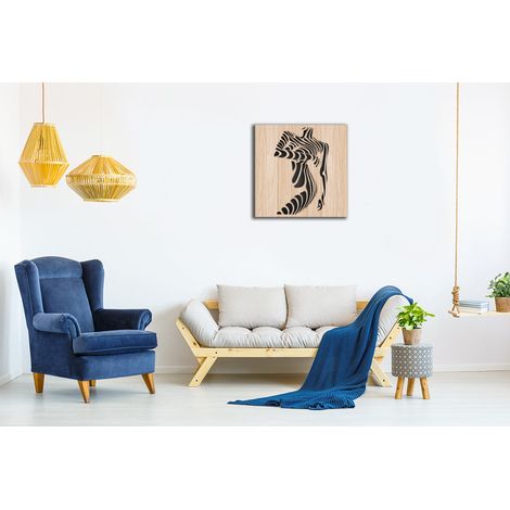 WOMAN NUDE- Quadro arredo LASERCUT composito Legno e PVC - Misura: 60x60 cm (1/4)