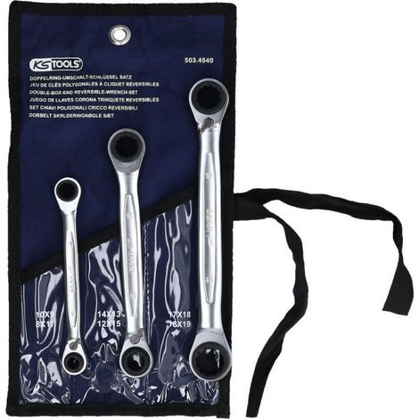 KS Tools 503.4540 503.4540 Ringschlüssel-Satz 3teilig Schlüsselweite (Metrisch) 8 - 19 mm