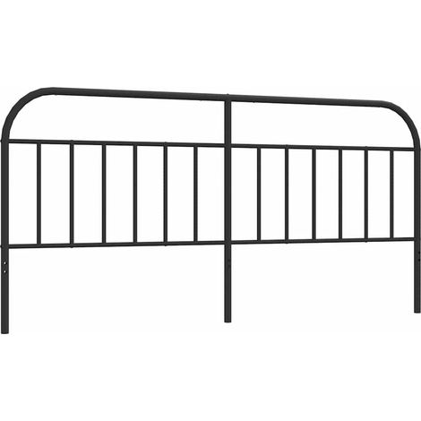 Maison Exclusive - Ersatz-Kopfteil Metall Schwarz 193 cm