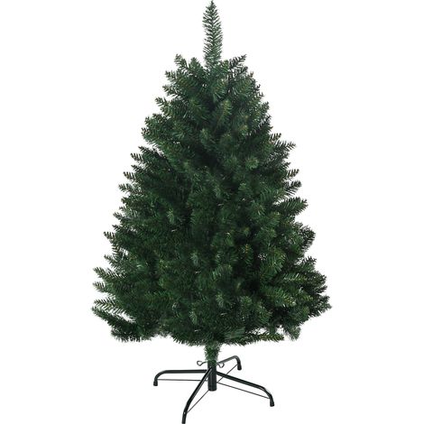 Sapin artificiel de fête 305 branches, vert, 120 cm, pied croix acier démontable, diamètre 85 cm, idéal déco intérieure (1/5)