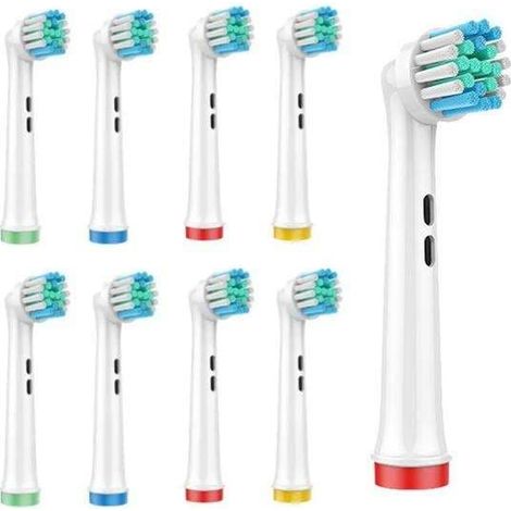 Lot de 12 têtes de brosse à dents - Compatibles avec, par exemple, les brosses à dents Oral-B MultiColor (lot de 12).