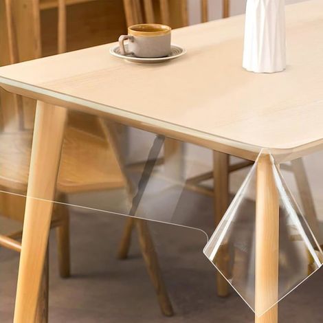 Nappe Transparente-90X160Cm-Film De Protection Transparent-0,2Mm D'Épaisseur-Film De Protection De Table Pour Cuisine,Maison[IN84] (1/5)