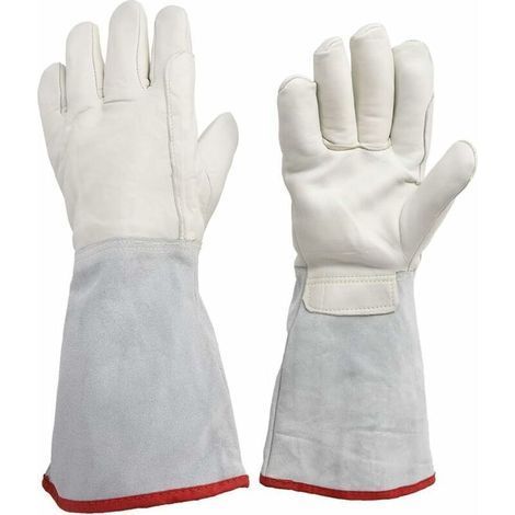 pair Gant de travail de sécurité pour stockage cryogénique, gants de 45cm de long cryogéniques, gants de travail de protection étanches, gants congelés au nitrogène LNG (1/5)
