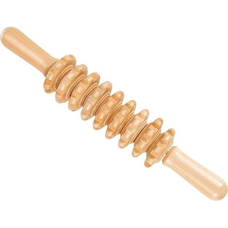 Massage Stick - Madera - 60 cm - Para Auto-masaje De Espalda Cuello Y Hombros - 1 Unidad (1/5)