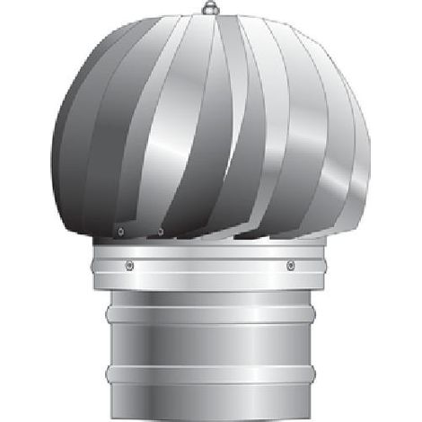 TESTA RADIANTE BASE TONDA Ø 8CM INOX