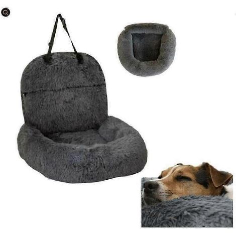 (Gris foncé m) Le nouveau lit de protection Pelsbain spécialement conçu pour la voiture, un lit apaisant pour chien adapté à une utilisation en voiture, 25-26 (1/5)