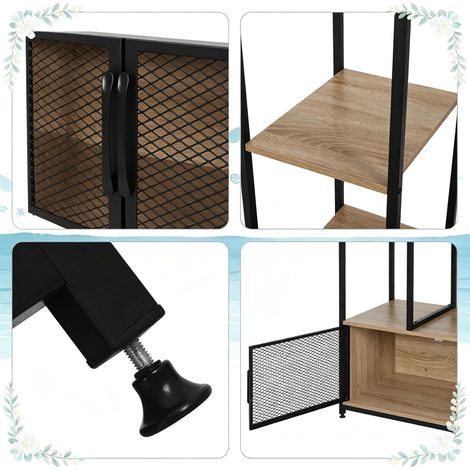 Cintre au sol ouvert, étendoir polyvalent pour vêtements, organiseur de dressing de chambre, support de manteaux pour entrée (livré sans accessoires supplémentaires) (1/5)