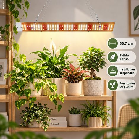HEMVOR Lampe horticole LED barre plein spectre 40W 156 LED 3500 lm