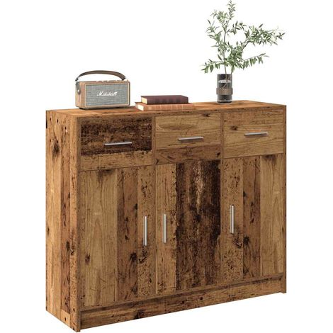 Sideboard Altholz-Optik 91x28x75 cm Holzwerkstoff