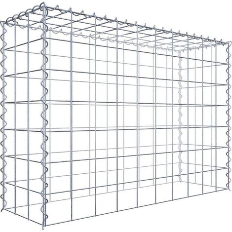 Gabiondeco - Gabion - Element de prolongation en hauteur 100 cm x 70 cm x 30 cm (L x H x P). maille 10 x 10 cm. Spirale. Attention : il manque une grille - Made in Ge... (1/5)