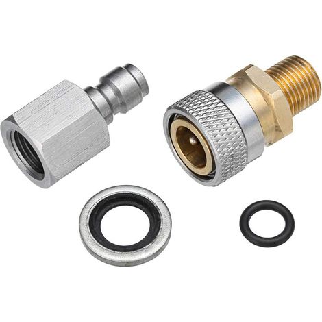 Kit adaptateur de gonflage avec connecteur à dégagement rapide BSP 1/8 pouce pour carabines à air comprimé PCP (1/5)