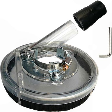 4/5 Zoll transparente Polycarbonat-Schleifhaube, Staubschutz für Winkelschleifer, optimale Staubabsaugung (1/5)