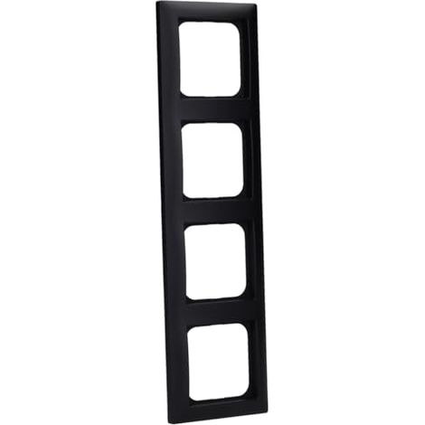 BUSCH-JAEGER BUSCH-BALANCE SI 1724-915 2CKA001725A1571 CADRE DE FINITION QUADRUPLE NOIR MAT BUSCH-JÄGER