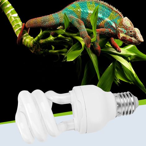 Lampe solaire UVB 13W 220-250V pour reptiles, amphibiens, lézards et tortues (10.0) (1/5)
