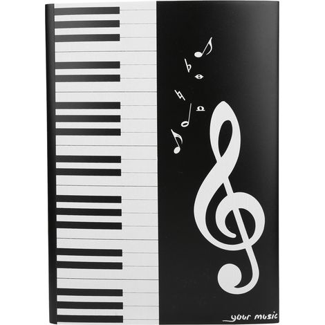 Classeur de Partitions A4 4 Volets Piano Musicien Organisateur de Partitions