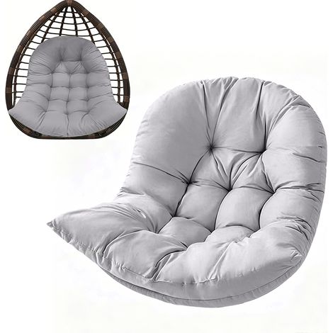 Coussin pour balancelle hamac, Remplaçant pour chaîne suspendue œuf – Imperméable – Pour intérieur et extérieur, jardin, bureau – Dimensions 80 × 120 cm
