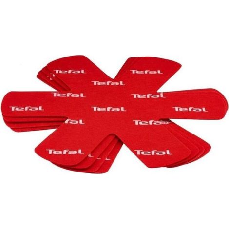 Set de 4 protecteurs de poele K2203004 38x36x1cm rouge
