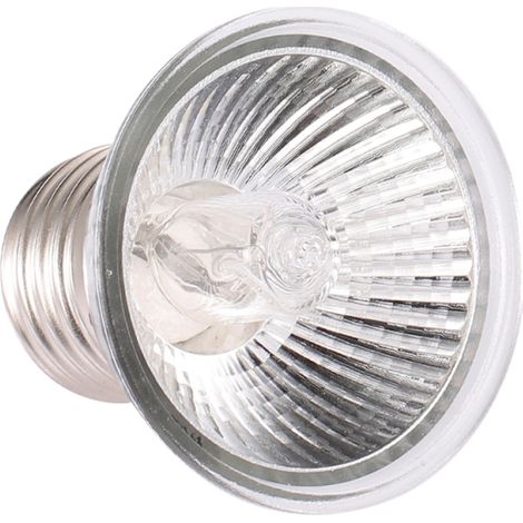 Lampe chauffante halogène 50 W UVA UVB pour reptiles, lézards et tortues en aquarium (1/5)