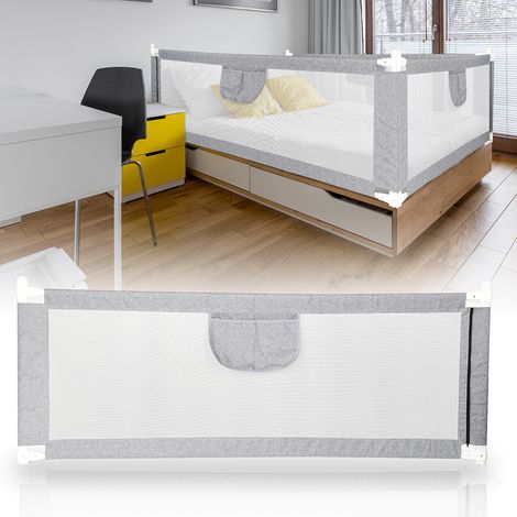 Bettgitter Verwendung Bettschutzgitter Kinderbettgitter Babybettgitter Gitter Kinderbet Klappbar Tragbar Faltbar 180x 80cm