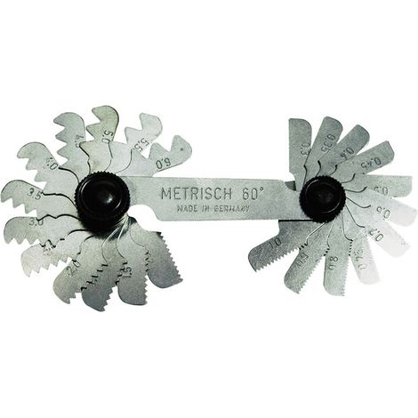 CONTAFILETTI 58 LAME PER FILETTATURE METRICHE FINO A 60° E GAS FINO A 55° CONDOR