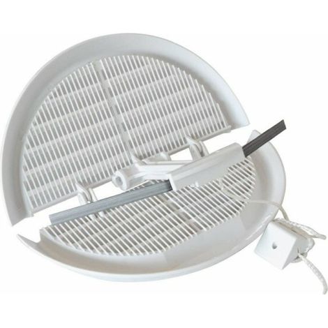 EDIL PLAST - LA VENTILAZIONE GRIGLIA PIEGHEVOLE DENTRO/FUORI CON RETE DN. 186 BIANCO DFR160B