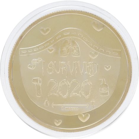 Médaille Commémorative 2020 Originale en Or, Pièce de Souvenir Cadeau Collection (1/5)