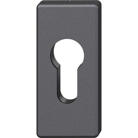 FSB Zylinderrosette 17 1778 eckig, Aluminium schwarz matt (1/4)