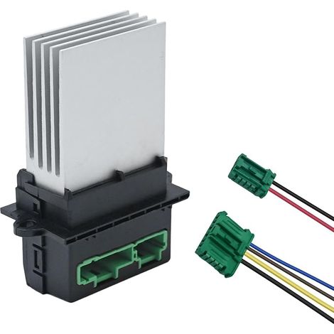 Resistencia del motor del ventilador de calefacción Hoypeyfiy 7701048390 con cable de repuesto para Peugeot 207 406 607 1007, repuesto para Citroën C2 C3 C5 6441L2 6441 (1/5)