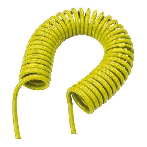 SUPER SPIRAL 12 m GIALLO Tubo spiralato rilsan 2 x G 1/4" M + molla CAR-WASH