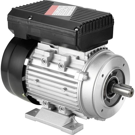 Mophorn Motor electrico 0.55KW 1400 rpm, AC 220240V 4.5A, 80, marco B34, motor de compresor de aire monofásico, eje con llave de 19 mm, rotación CW/CCW para maquinaria agrícola y equipo general