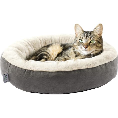1 Panier pour chien, forme ronde, bords surélevés, intérieur coton PP, maison animaux (1/5)
