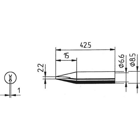 Ersa 842 CD punta de soldador cincel 2,2 mm