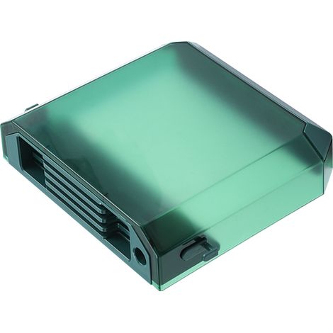 Support mural pour couteaux, boîte de rangement ultra-mince en plastique vert, idéal pour la cuisine. (1/5)