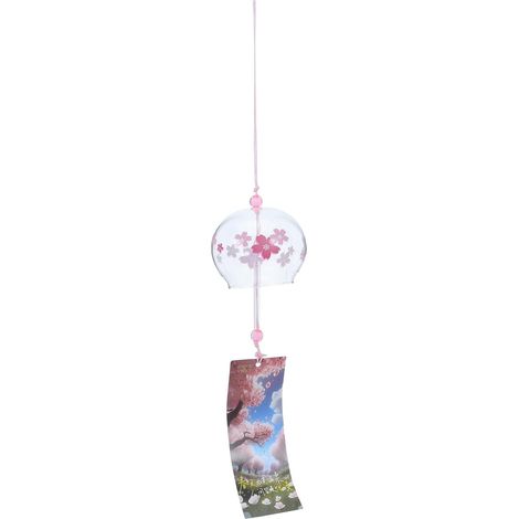 Blumen Windspiel aus Glas und Rosa Tragbares Kirschblüten