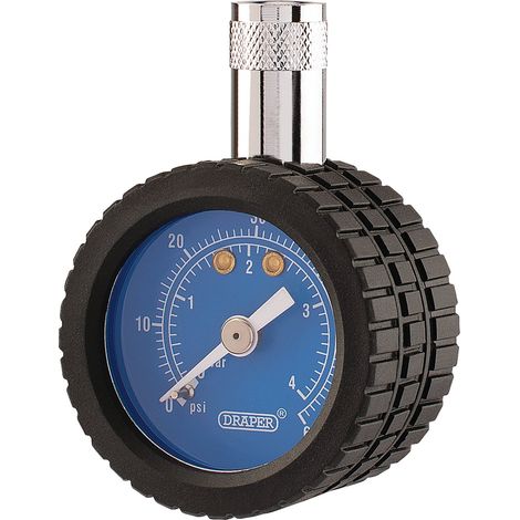 Draper Tyre Pressure Gauge TPG5 – 0 to 60 PSI / 0 to 4 Bar, Model 91364