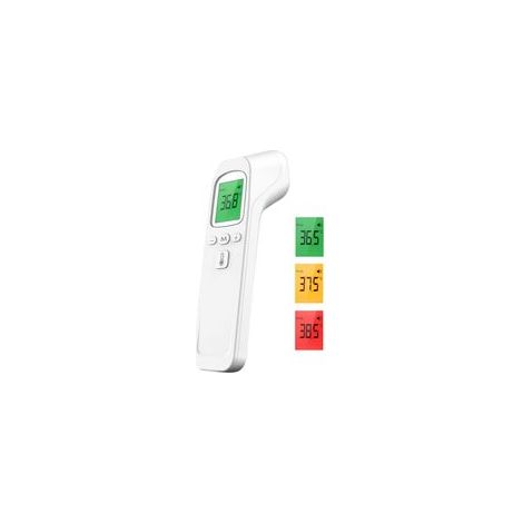 Thermomètre frontal infrarouge sans contact – Écran LCD rétroéclairé – Mesure instantanée 3-5 cm – Modes Celsius/Fahrenheit (1/5)