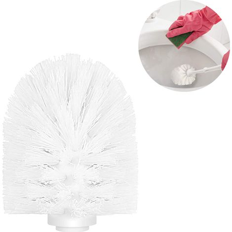Brosse De Nettoyage Pour Toilettes - Tête Remplaçable En PP - Fixation Par Rotation - Pour Brosse À Balai Standard - Lot De 2 (1/5)