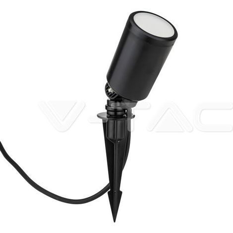 faretto led da giardino con picchetto nero, 7 w 520 lm